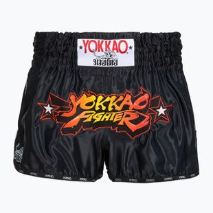 Мъжки тренировъчни шорти YOKKAO Fighter KO Muay Thai black