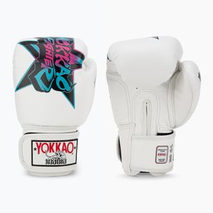 Мъжки боксови ръкавици YOKKAO Fighter KO white