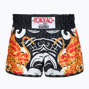 Мъжки шорти за тренировка YOKKAO Dragon Muay Thai black/white