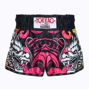 Мъжки шорти за тренировка YOKKAO Dragon Muay Thai pink/blue