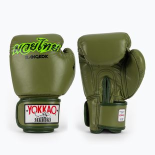 Боксьорски ръкавици YOKKAO Late Show Boxing olive