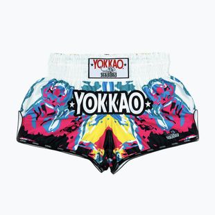 Мъжки шорти за тренировка YOKKAO Tiger Family Muay Thai white
