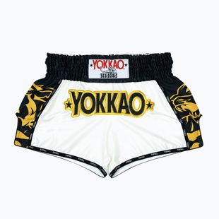 Мъжки тренировъчни шорти YOKKAO Original Muay Thai white