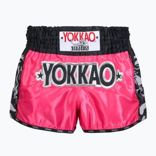 Мъжки тренировъчни шорти YOKKAO Original Muay Thai magenta