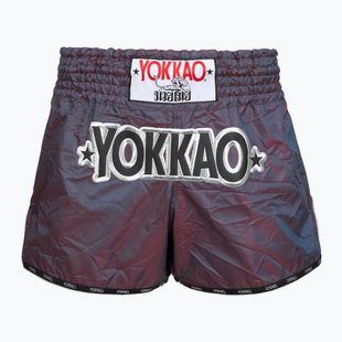 Мъжки шорти за тренировка YOKKAO Lunar Muay Thai iridescent blue grey