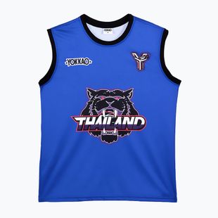 Мъжка тениска за тренировка YOKKAO Tiger Workout Tank Top blue