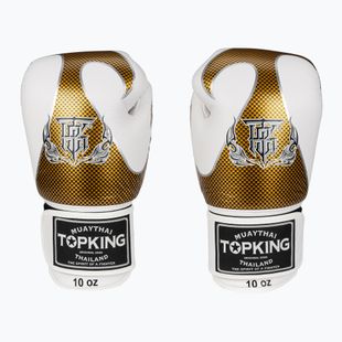 Боксови ръкавици Top King Muay Thai Empower white/gold