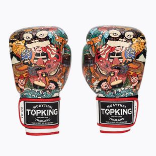 Боксови ръкавици Top King Boxing Culture white/red TKBGCT-1C1