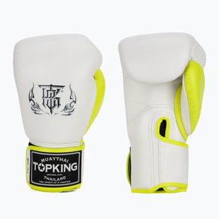 Боксови ръкавици Top King Boxing Reborn white/yellow