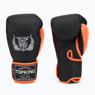 Боксови ръкавици Top King Reborn Semi Leather white/orange