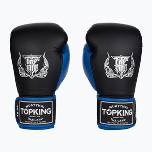 Боксови ръкавици Top King Reborn Semi Leather black/blue