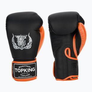 Боксови ръкавици Top King Reborn Semi Leather black/orange