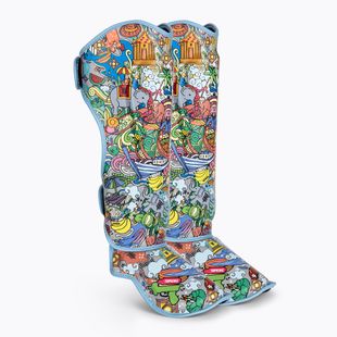 Протектори за подбедрица и стъпала Top King Culture Semi Leather black TKSGCT-TH