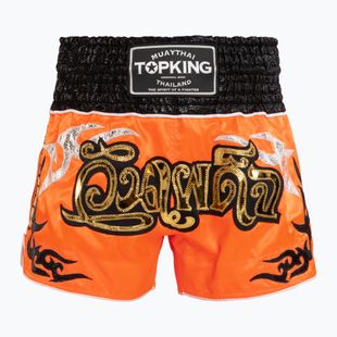 Тренировъчни шорти Top King Thai Boxing orange/black