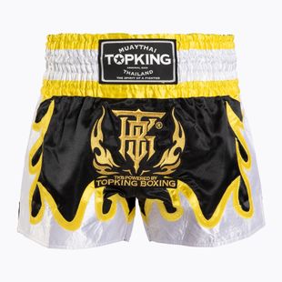 Шорти за тренировка Top King Thai Boxing black/gold/white