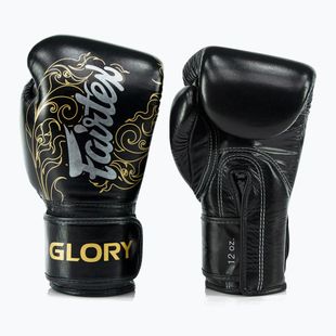 Боксови ръкавици Fairtex Glory Kickboxing Competition Training Boxing black/gold