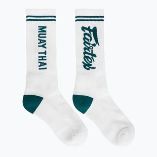 Чорапи Fairtex „Muay Thai“ white/green