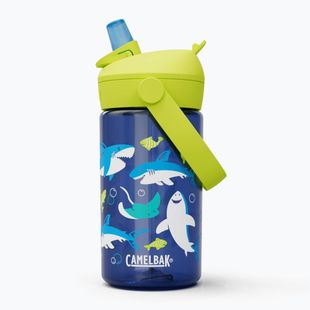 CamelBak Thrive Flip Straw Kids 400ml бутилка за пътуване с акули и скатове