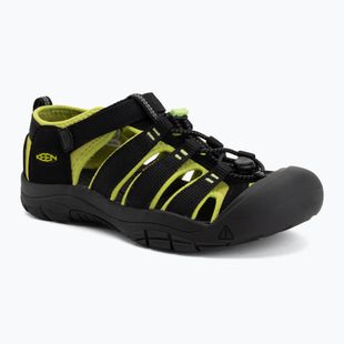 Детски сандали KEEN Newport H2 black/lime green