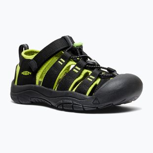 Детски сандали KEEN Newport H2 black/lime green