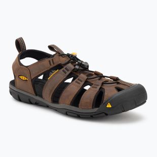 KEEN Clearwater Cnx Leather dark earth/black мъжки сандали