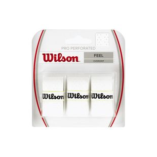 Wilson Pro Overgrip Перфорирани тенис ленти 3 бр. бели WRZ4005WH