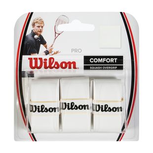 Wilson Sq Pro Overgrip Squash Wrap white WRR937000+