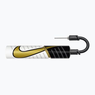 Помпа за топка Nike Essential Ball Pump white/metallic gold/blackо