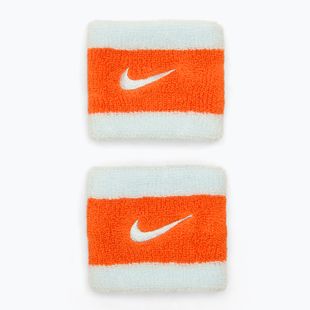 Лента за глава Nike Swoosh Wristbands glacier blue/safety orange/glacier blue