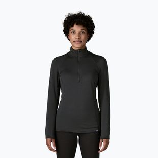 Дамски суитшърт Patagonia Cap Termal Weight Zip Neck black