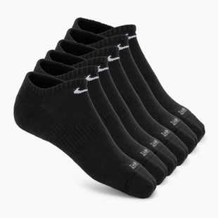 Мъжки чорапи Nike Everyday Plus Cushioned No Show 6 чифта black/white