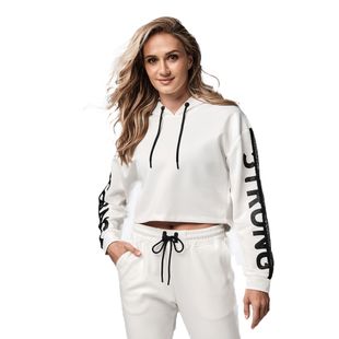 Дамски суитшърт STRONG ID Branded Crop бял Z1T02502