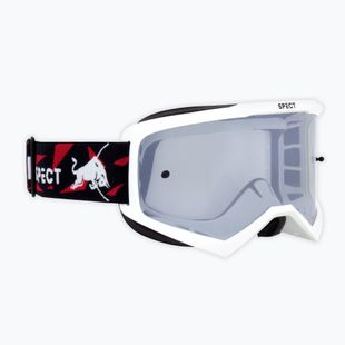Велосипедна маска Red Bull SPECT Evan shiny white/smoke silver mirror