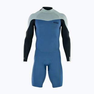 Мъжки неопренов костюм за плуване ION Element 2/2 Shorty Back Zip Cascade blue