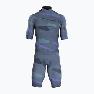 Мъжки неопренов костюм за плуване ION Seek Core 2/2 Shorty Back Zip dark collage