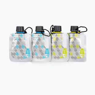 Туристически комплект Gsi Outdoors Soft Sided Condiment Bottle Set 2 Fl. Oz. 4 pcs silver/black/yellow/blue