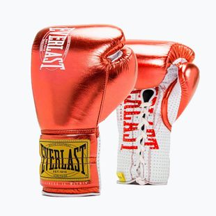 Боксови ръкавици Everlast Fight Leather red