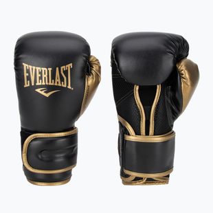 Everlast Powerlock 2 черни/златни боксови ръкавици
