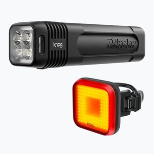 Комплект светлини за велосипед Knog Blinder Pro 900/Blinder Square черен