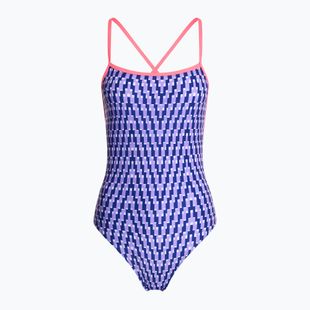 Дамски бански костюм от една част Funkita Strapped In One Piece future dusk