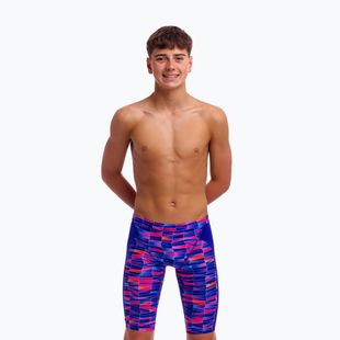Детски шорти за плуване тип клин Funky Trunks Training Jammers warped waves