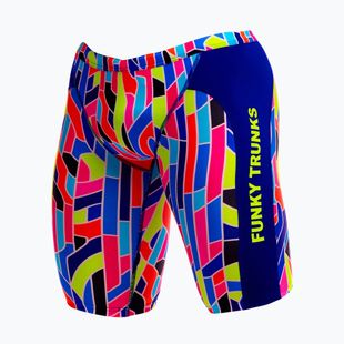 Мъжки плувни шорти тип клин Funky Trunks Training Jammers fauit lines