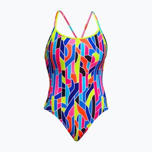 Дамски цял бански костюм Funkita Diamond Back One Piece fault lines