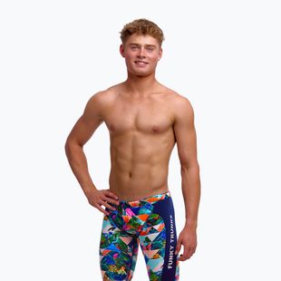 Детски плувни шорти тип клин Funky Trunks Training Jammers palm prism