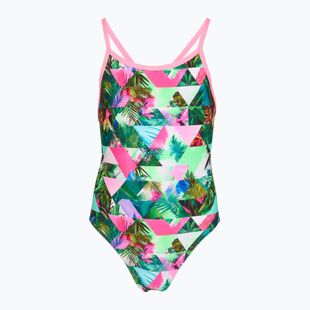 Детски цял бански костюм Funkita Single Strap One Piece sub lime