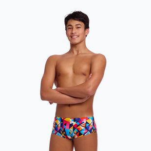 Детски плувни боксерки Funky Trunks Sidewinder Trunks broken blox