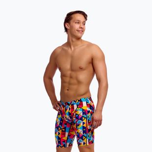 Мъжки шорти за плуване тип клин Funky Trunks Training broken blox