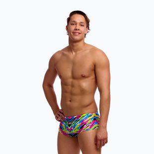 Мъжки плувни боксерки Funky Trunks Sidewinder Trunks happy hide
