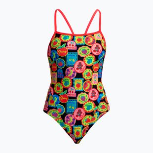 Детски цял бански костюм Funkita Single Strap One Piece berry good