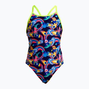 Детски цял бански костюм Funkita Diamond Back One Piece blast buddies